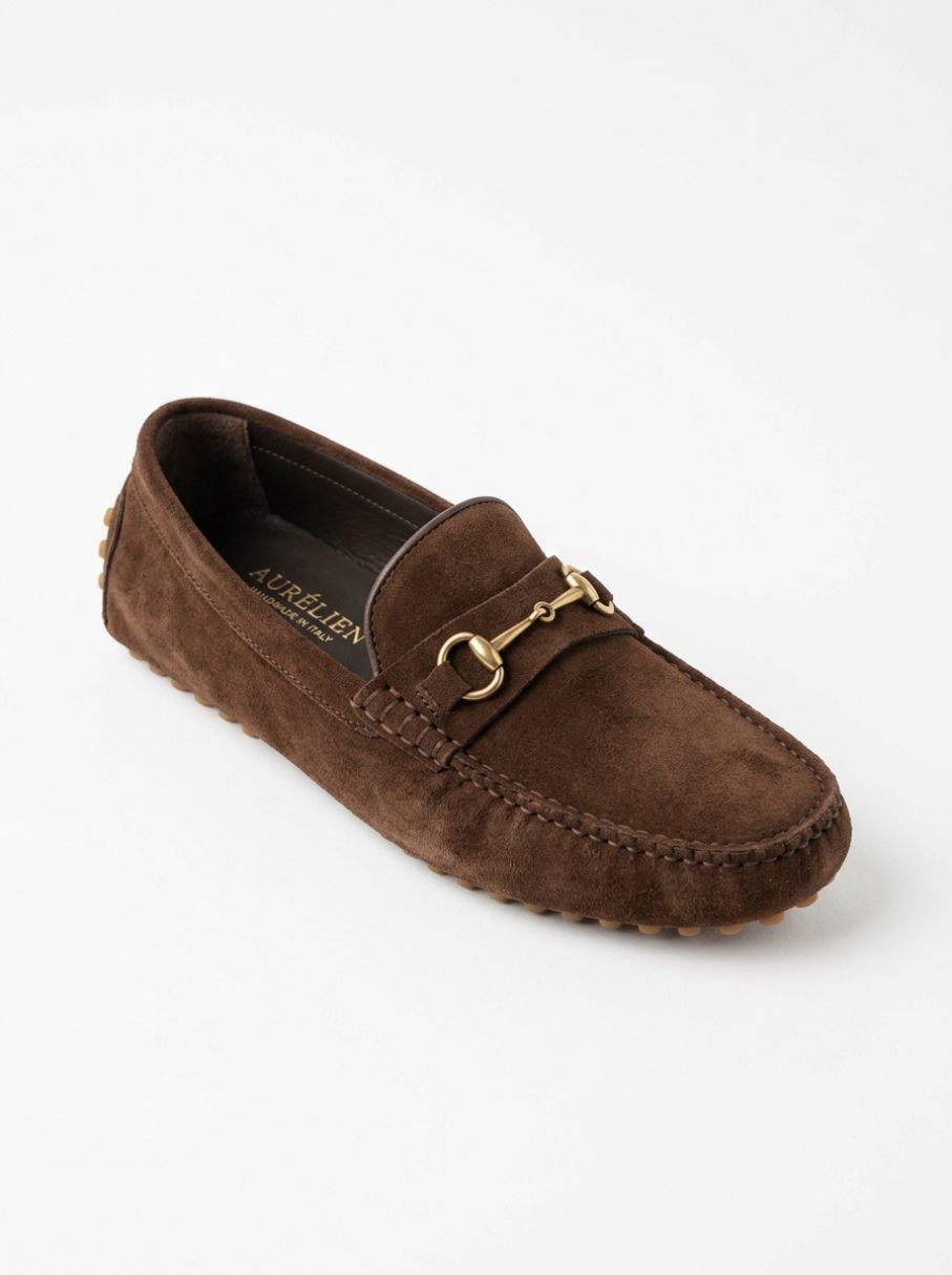 Handmade Suede Driving Loafers