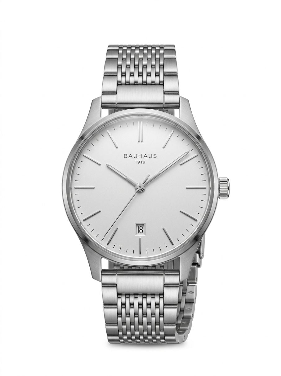 Minimalist Bauhaus Steel Watch