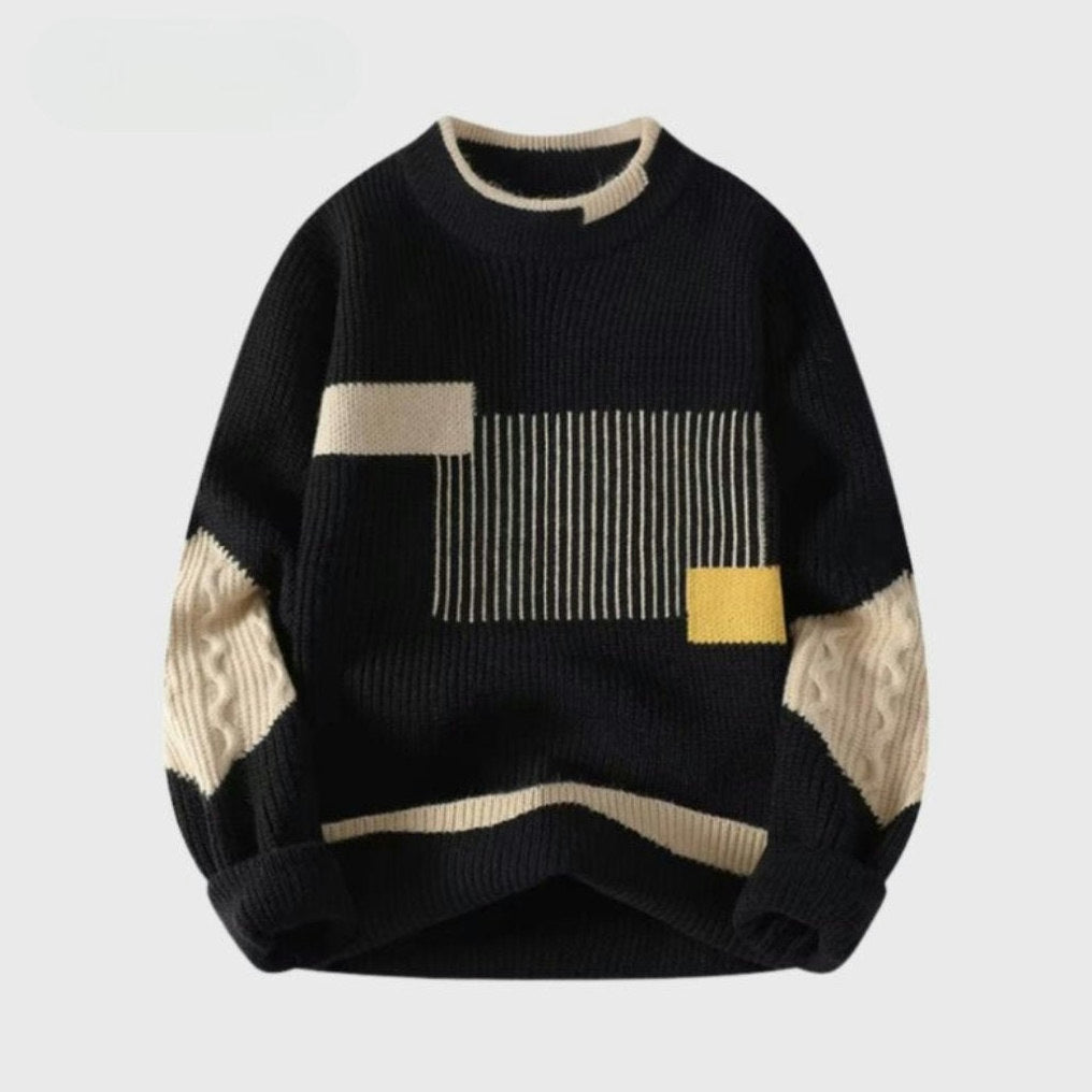 Color-Block Two-Tone Sweater